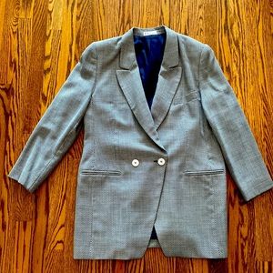 80’s vintage KL Karl Lagerfeld women’s lined double-breasted blazer size 14
